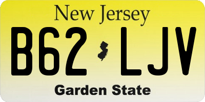 NJ license plate B62LJV
