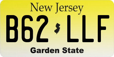 NJ license plate B62LLF