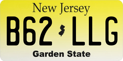 NJ license plate B62LLG