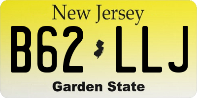 NJ license plate B62LLJ