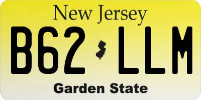 NJ license plate B62LLM