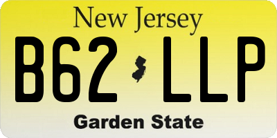 NJ license plate B62LLP
