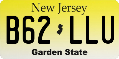NJ license plate B62LLU