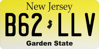 NJ license plate B62LLV