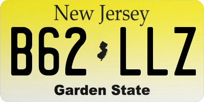 NJ license plate B62LLZ