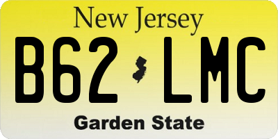 NJ license plate B62LMC