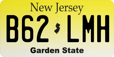 NJ license plate B62LMH
