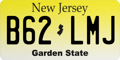 NJ license plate B62LMJ