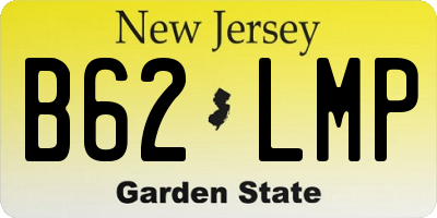NJ license plate B62LMP