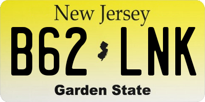 NJ license plate B62LNK