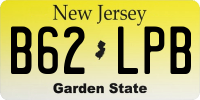 NJ license plate B62LPB