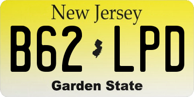 NJ license plate B62LPD
