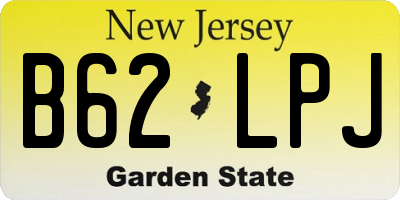 NJ license plate B62LPJ
