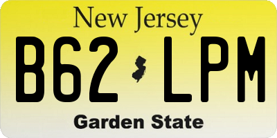 NJ license plate B62LPM