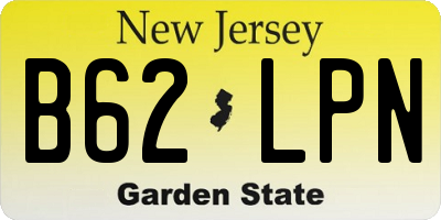 NJ license plate B62LPN