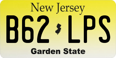 NJ license plate B62LPS