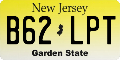 NJ license plate B62LPT