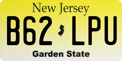NJ license plate B62LPU