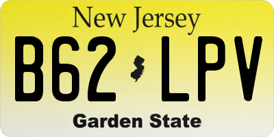 NJ license plate B62LPV