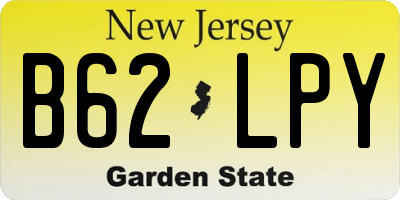 NJ license plate B62LPY