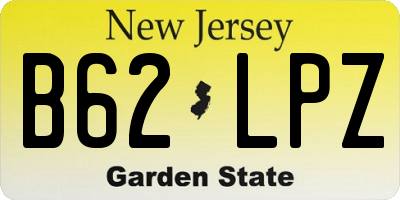 NJ license plate B62LPZ