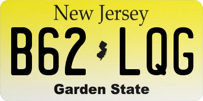 NJ license plate B62LQG