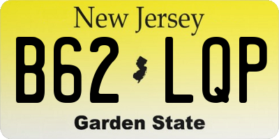NJ license plate B62LQP