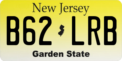 NJ license plate B62LRB
