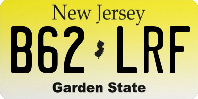 NJ license plate B62LRF