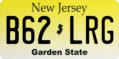 NJ license plate B62LRG