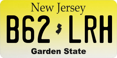 NJ license plate B62LRH
