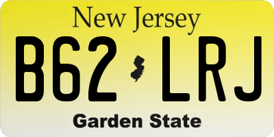 NJ license plate B62LRJ