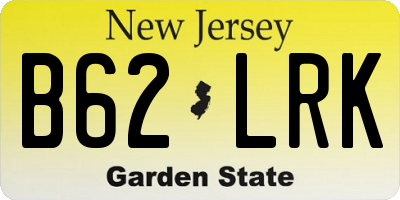 NJ license plate B62LRK