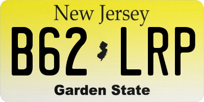 NJ license plate B62LRP
