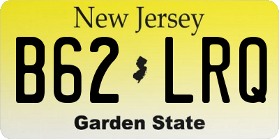 NJ license plate B62LRQ