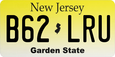 NJ license plate B62LRU