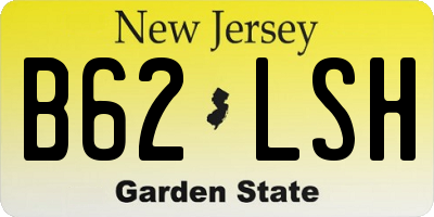 NJ license plate B62LSH