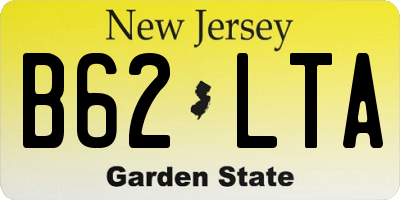NJ license plate B62LTA