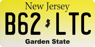 NJ license plate B62LTC