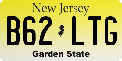 NJ license plate B62LTG