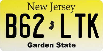 NJ license plate B62LTK