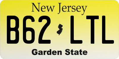 NJ license plate B62LTL