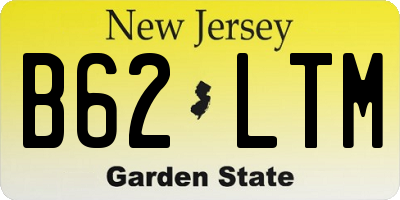 NJ license plate B62LTM