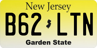 NJ license plate B62LTN