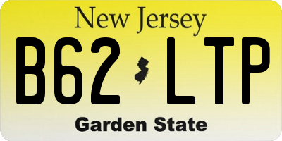 NJ license plate B62LTP