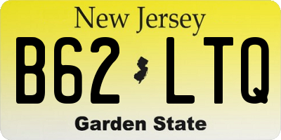 NJ license plate B62LTQ