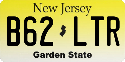 NJ license plate B62LTR