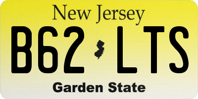 NJ license plate B62LTS