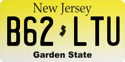 NJ license plate B62LTU