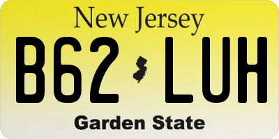 NJ license plate B62LUH